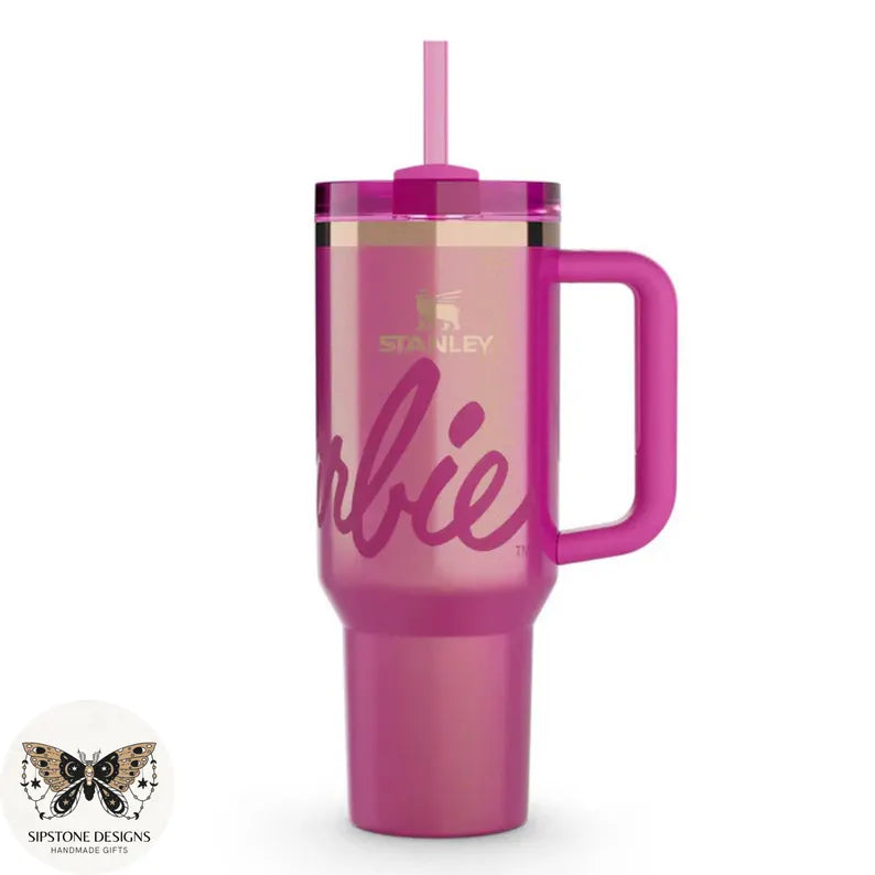 Barbie Pink 40oz Quencher Flowstate H2.0 Tumbler Cup with Gift Box – Insulated Travel Cup with StrawBarbie Pink 40oz Quencher Flowstate H2.0 Tumbler Cup with Gift Box – Insulated Travel Cup with Straw