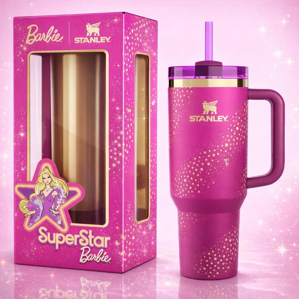 Barbie x Stanley 40oz Tumbler – Pink Star Limited Edition