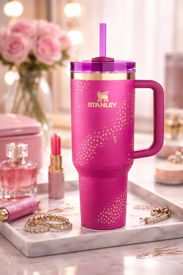 Barbie x Stanley 40oz Tumbler – Pink Star Limited Edition
